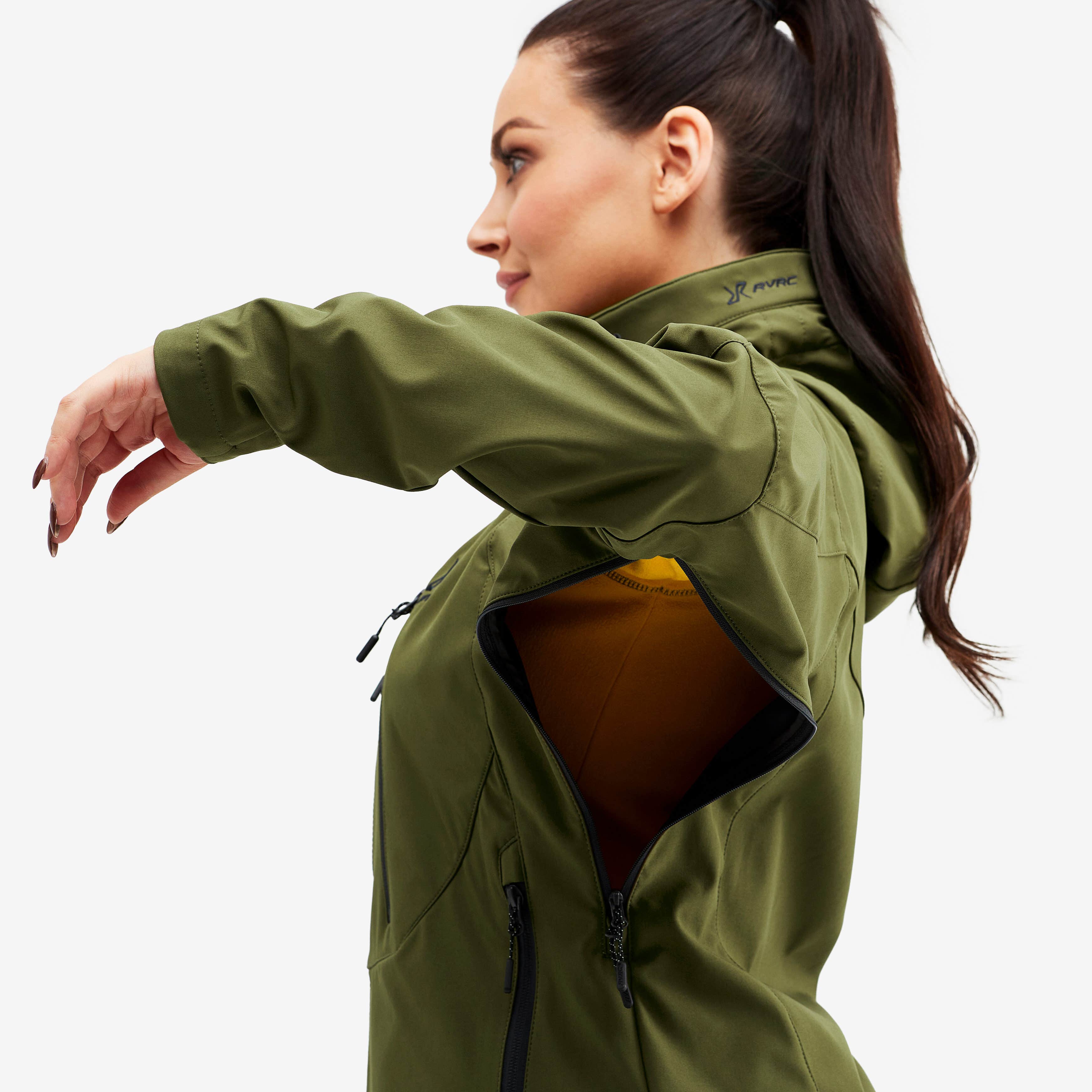 Trail Jacket Femme Dark Olive