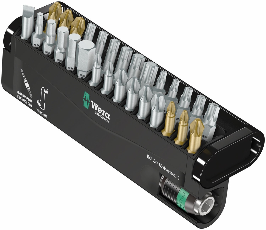 Wera 05056440001 Bit-Check 30 Universal 1 zestaw bitów, 30 sztuk