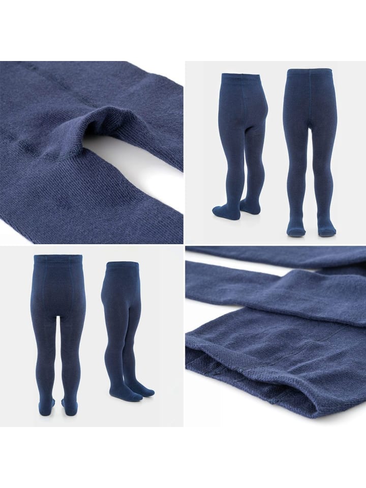 LaLoona Strumpfhose 4er Pack - Marine Grau-Melange - in blau,grau günstig kaufen