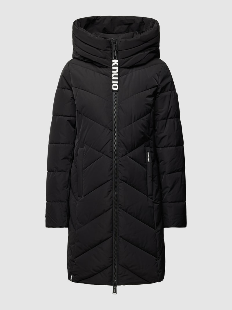 Steppjacke mit Kapuze Modell 'FORMIN' in schwarz