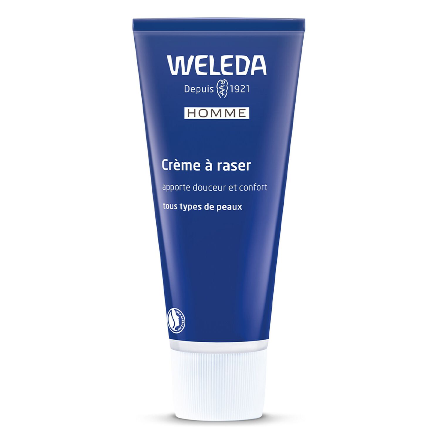 Weleda Homme Crème à Raser - Tous Types de Peaux - Prépare la Peau au Rasage - 75 ml