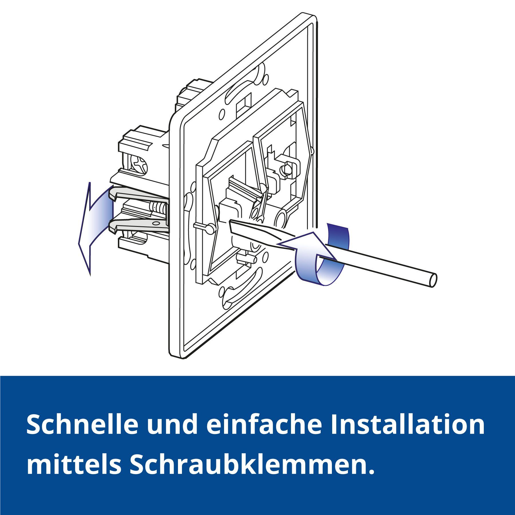 Aling Conel Lichtschalter PRESTIGE-Line Unterputz-Taster
