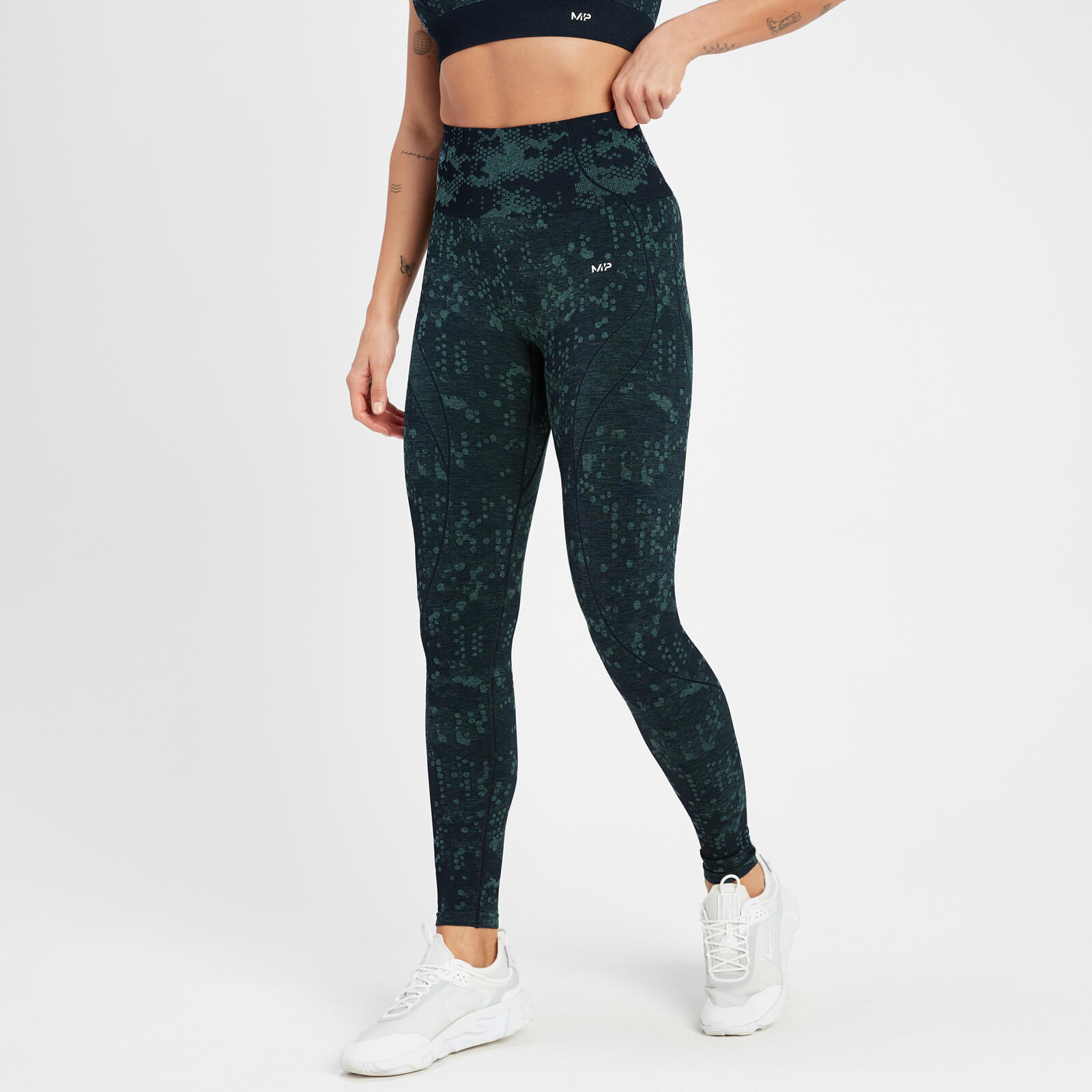 Legging à motif sans coutures MP Adapt pour femmes – Bleu marine foncé