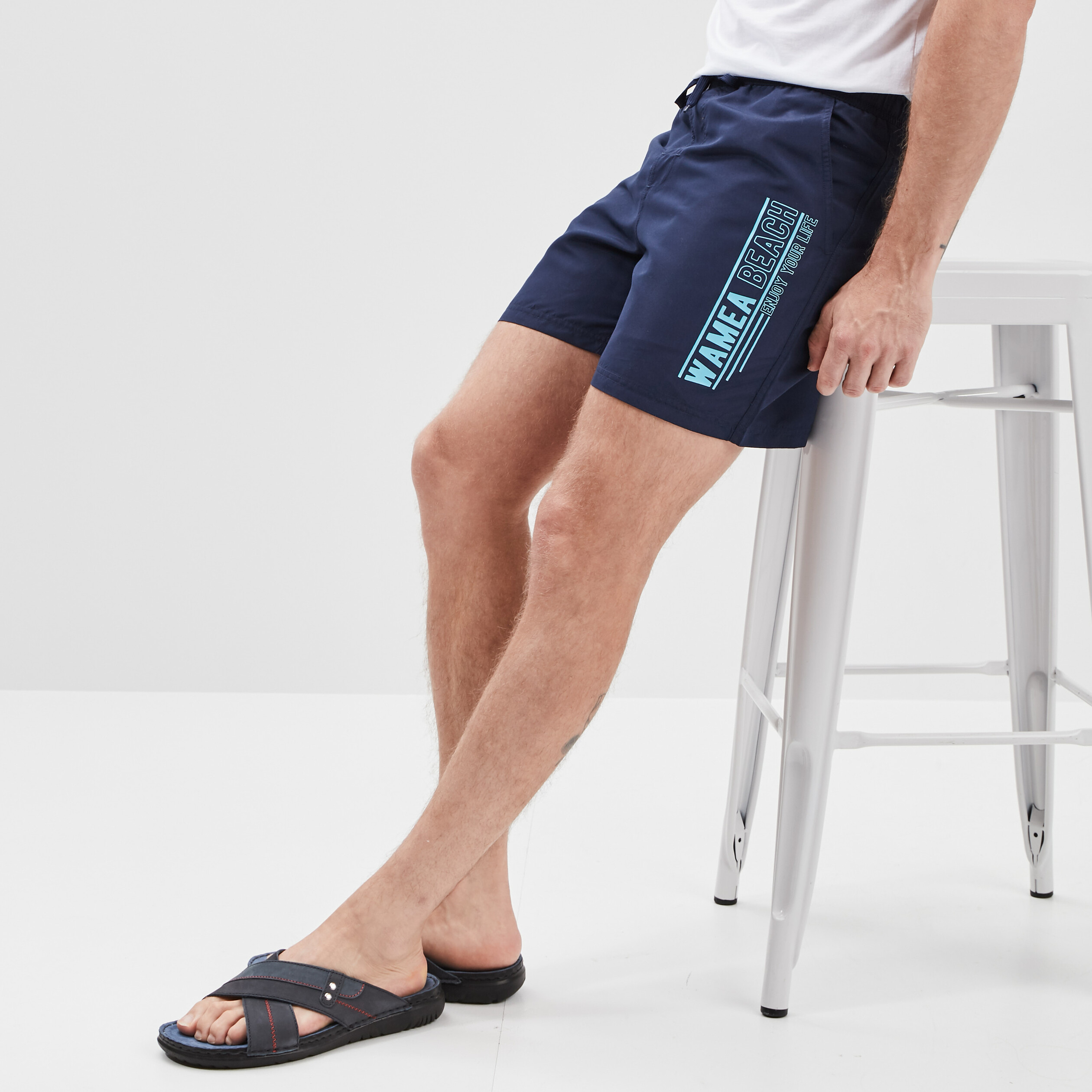 Short de bain bleu clair homme | La Halle