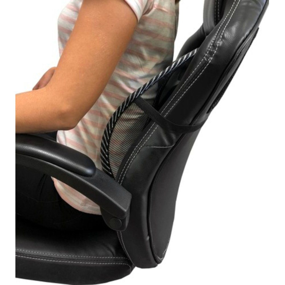 ISO TRADE SUP-Rückenlehne Rückenlehne (für Stütze Büro Stuhl Sessel Auto, 1 St., Lordosenstütze), 43x41cm leicht zu transportieren und anzubringen