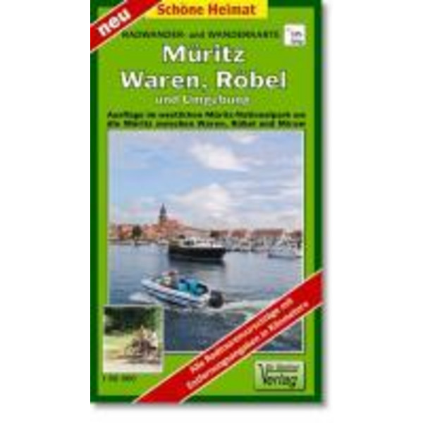 Müritz, Wahren, Röbel und Umgebung 1 : 50 000 Radwander- und Wanderkarte - Wanderkarte