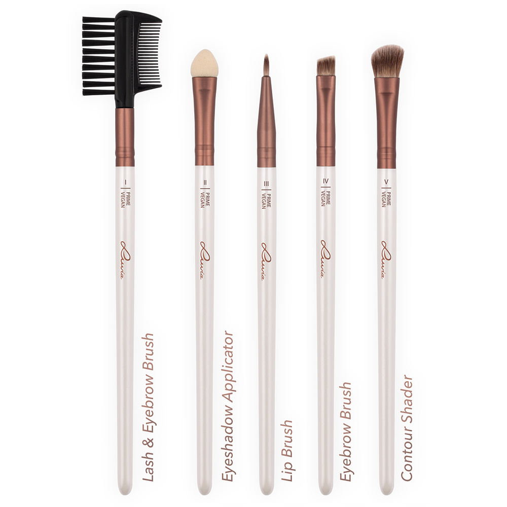 luvia Prime Vegan Set de Pinceaux Professionnels