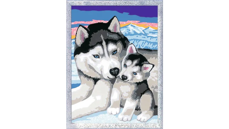 Ravensburger Beschäftigung - Malen nach Zahlen - Husky Kuss
