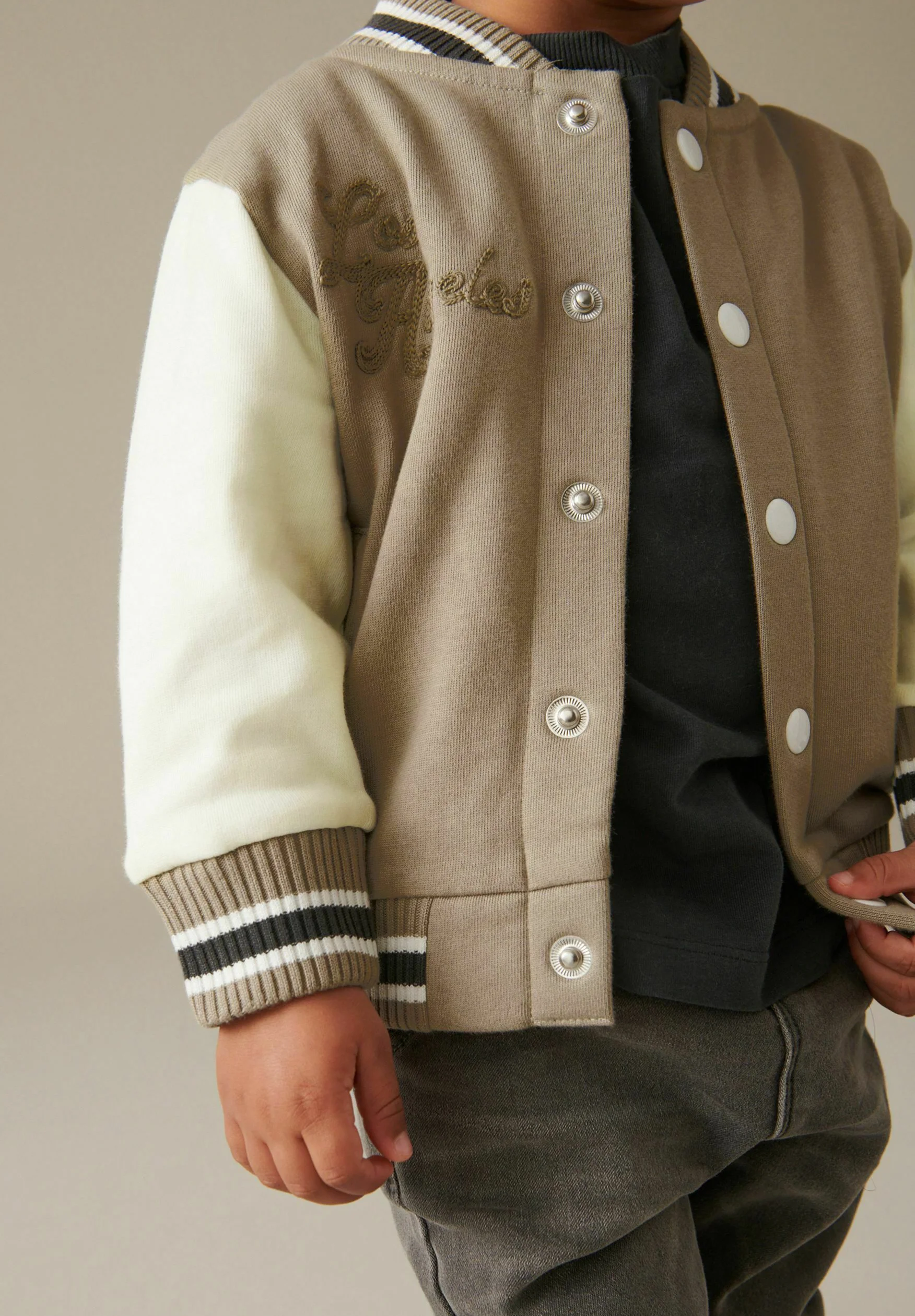 Chaqueta bomber universitaria de 3 meses a 7 años