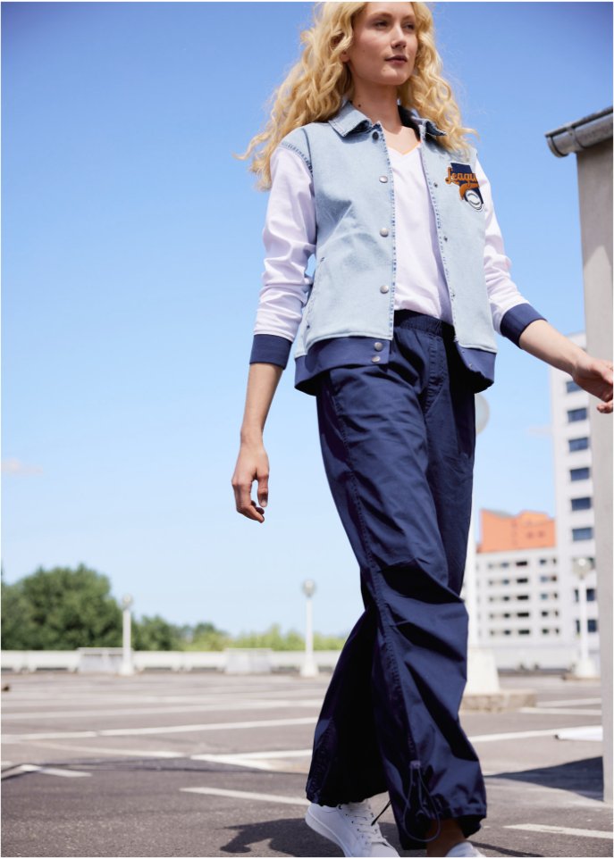 Jeans-Baseballjacke