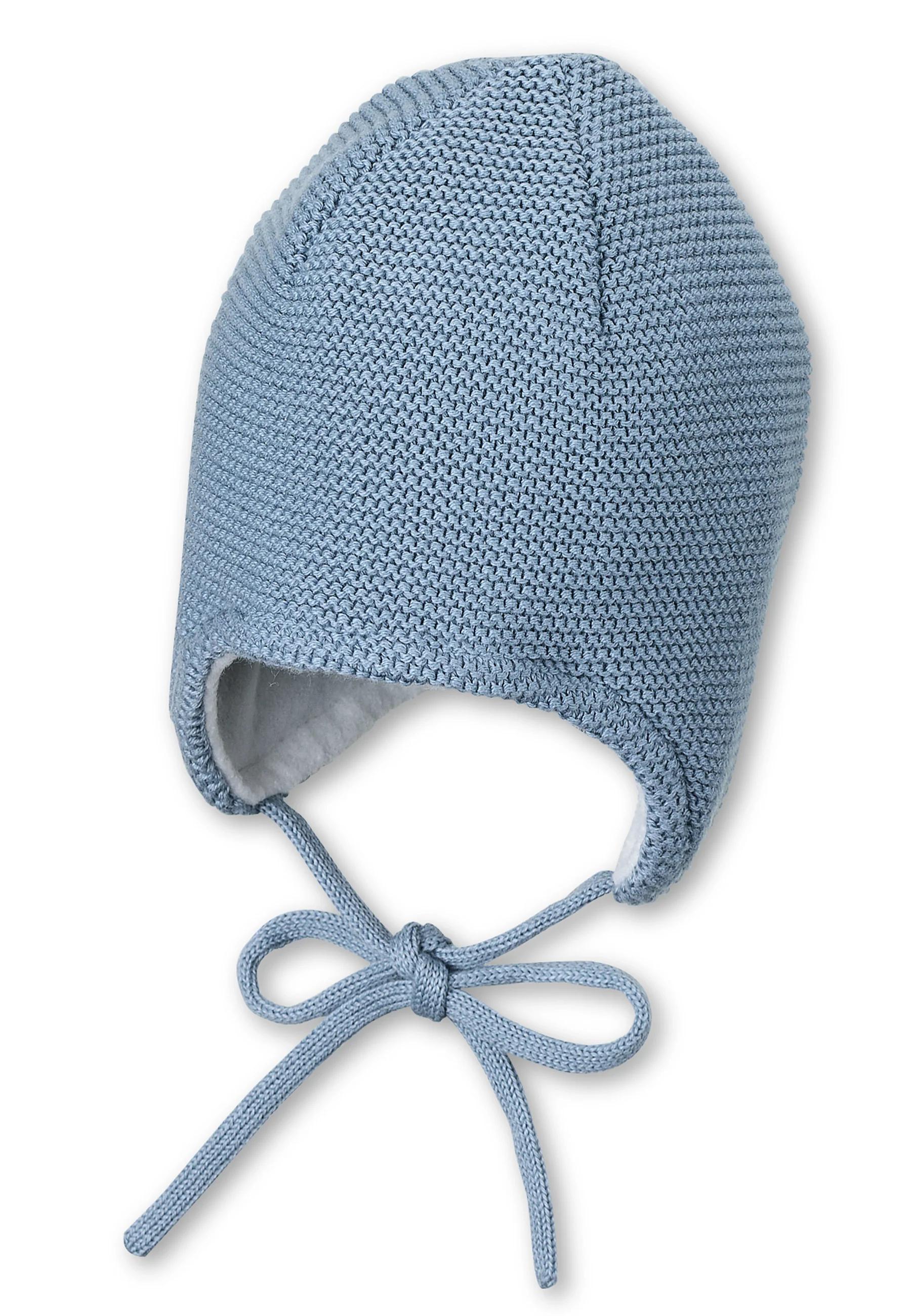 GOTS Strickmütze gefüttert mit Baumwollfleece