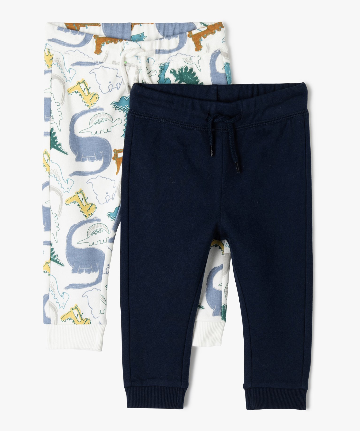 Pantalon bébé Garçon en maille intérieur molletonné (lo... marine | GEMO