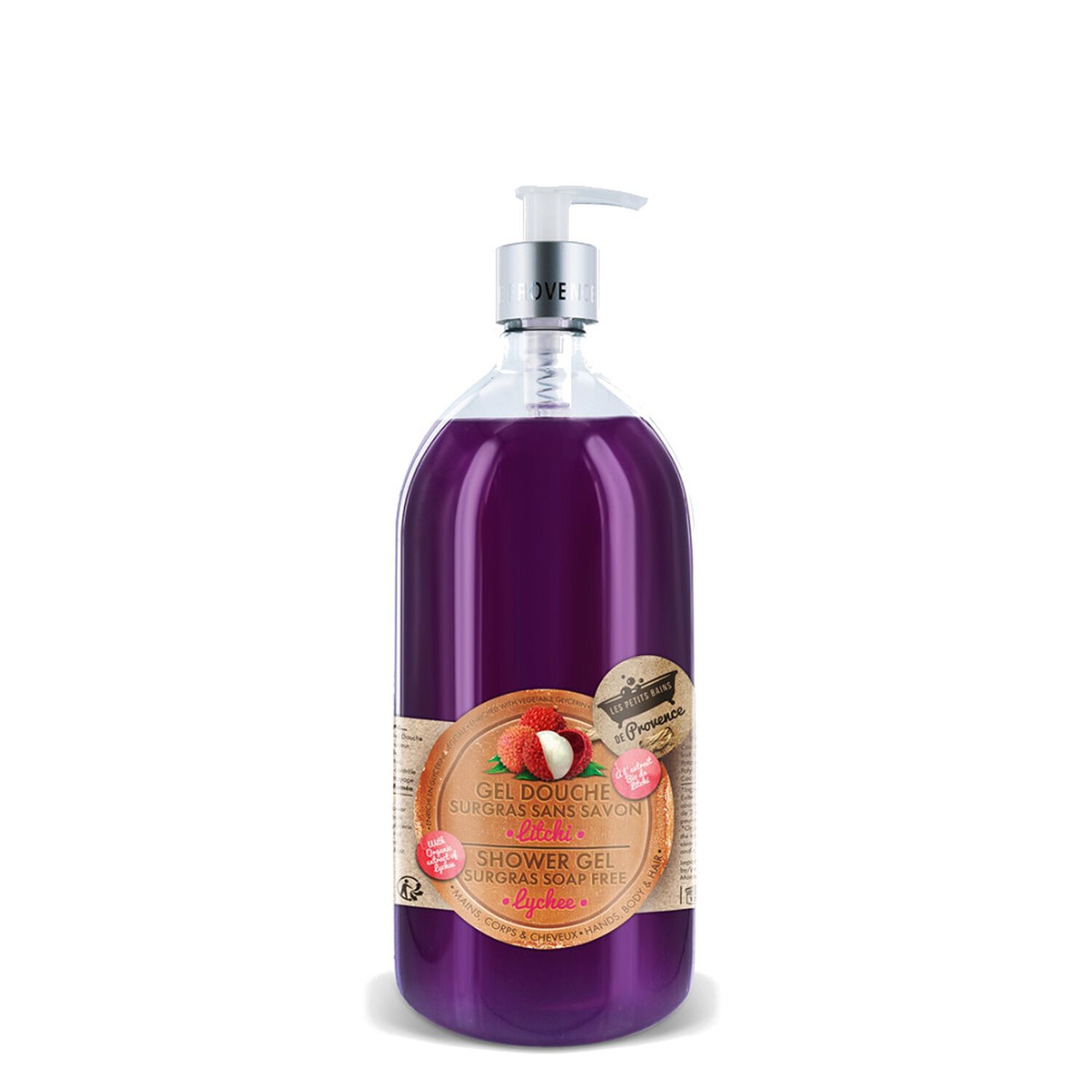 Les Petits Bains de Provence Gel Douche Surgras Sans Savon Parfum Litchi