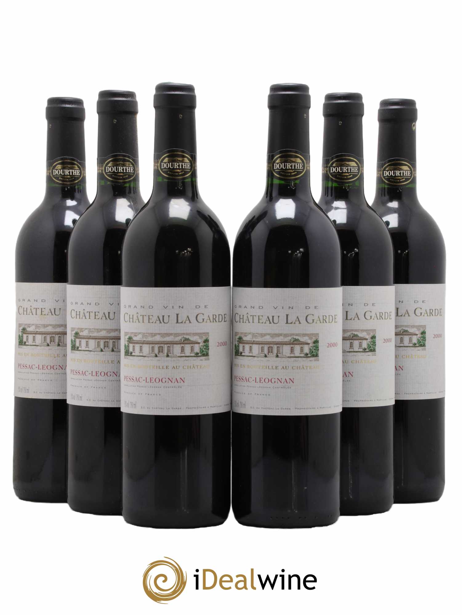 Château la Garde  2000 - Lot de 6 Bouteilles