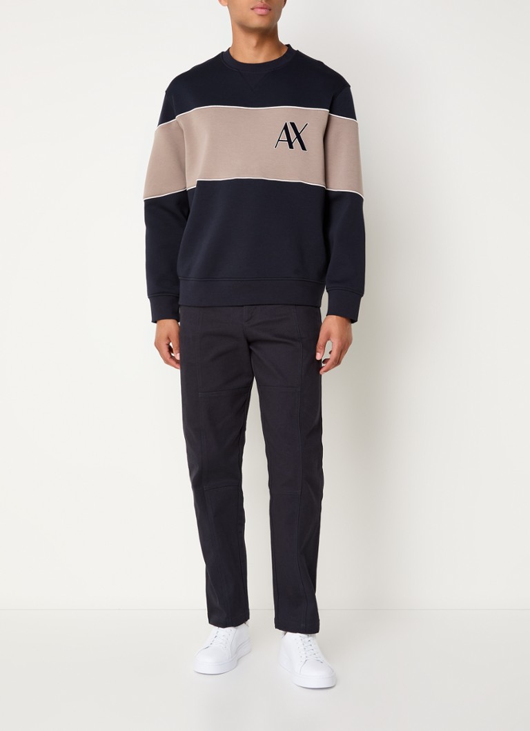 Pantaloni largi cu buzunare laterale Armani Exchange