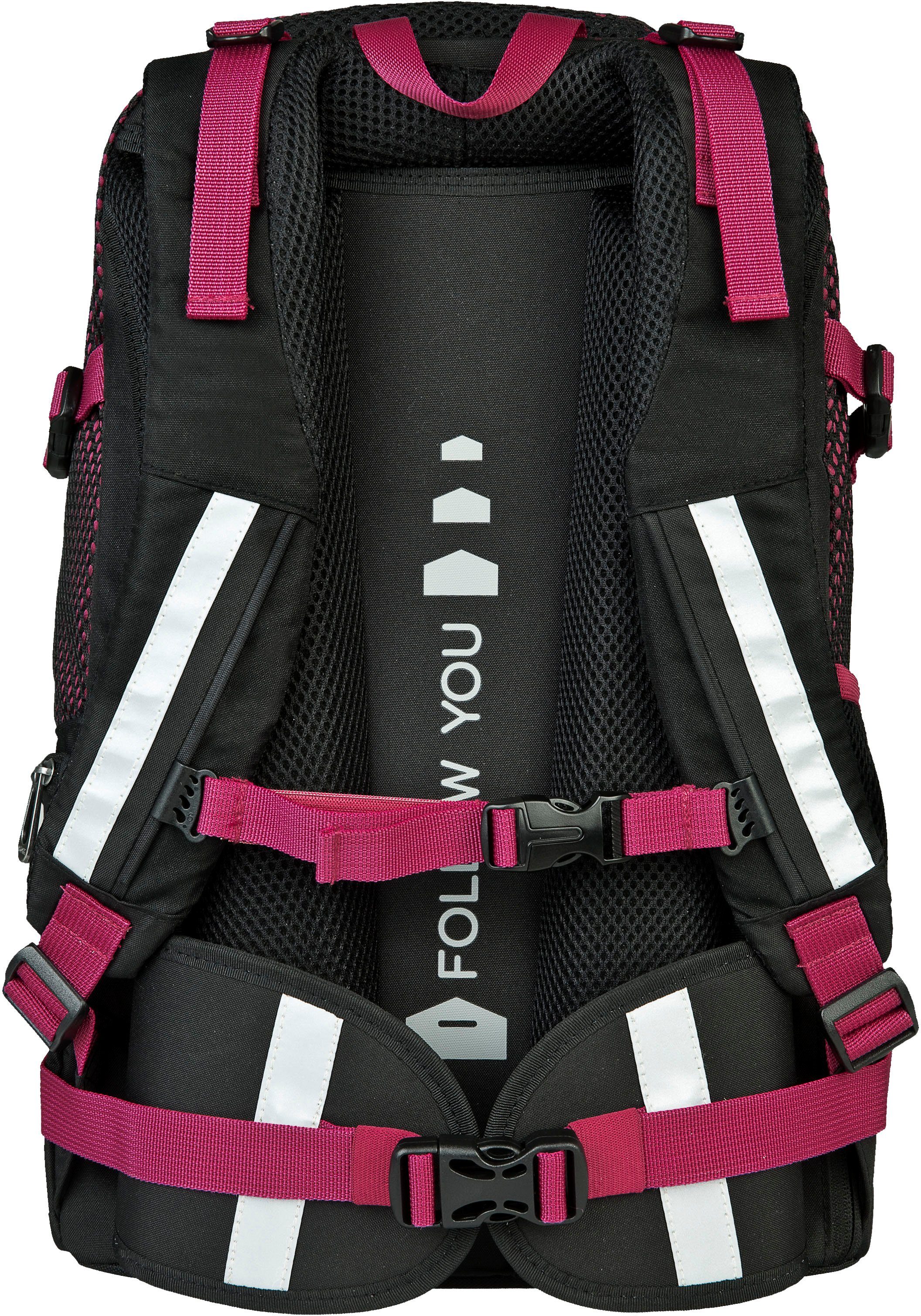 neoxx Schulrucksack Active, Crazy in Mesh, aus recycelten PET-Flaschen