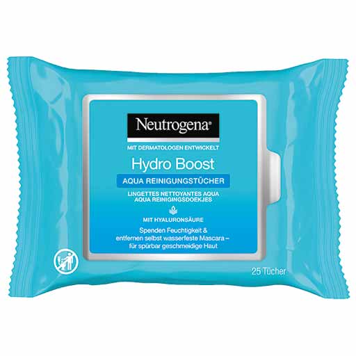 NEUTROGENA Hydro Boost Aqua Reinigungstücher  25 St  Tücher