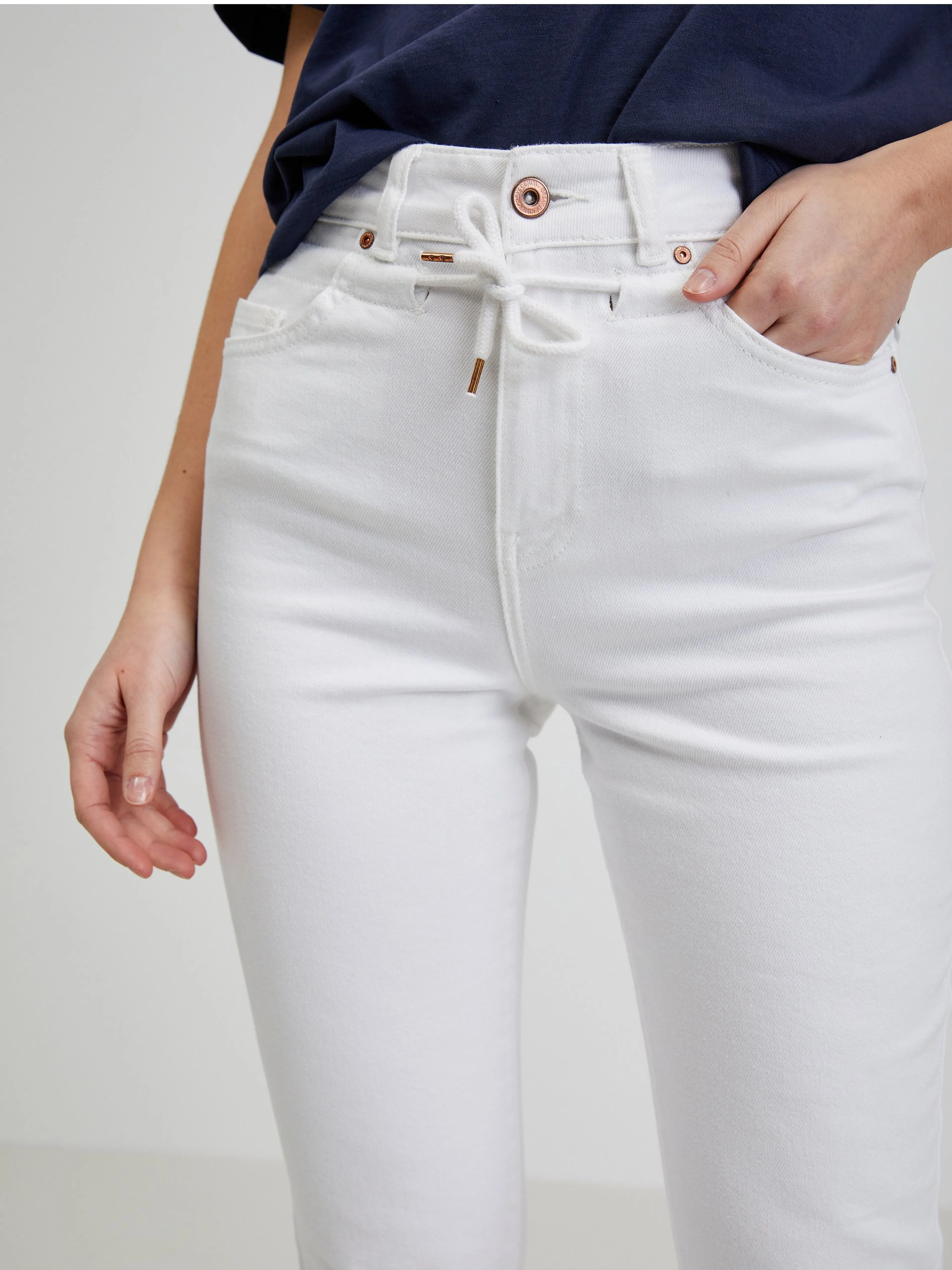 Weiße Damenjeans Slim Fit ORSAY