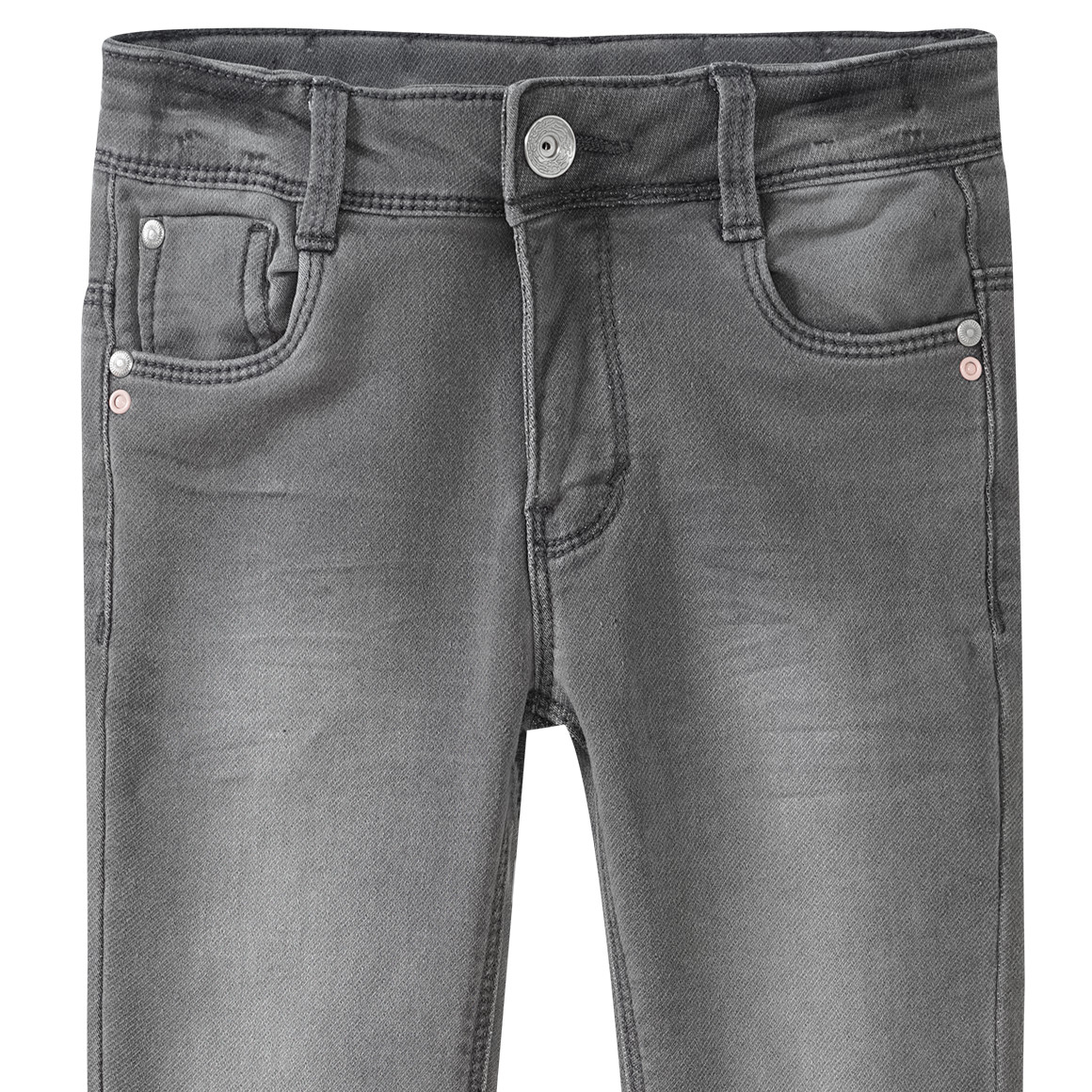Mädchen Skinny-Jeans mit Used-Waschung