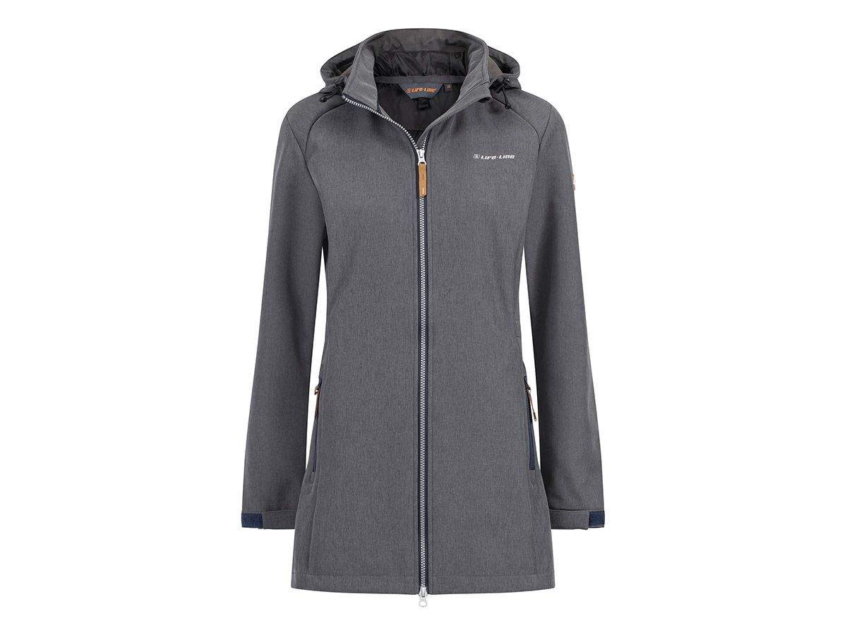 Life-Line Kya Dark Grey Melange Damen Softshelljacke