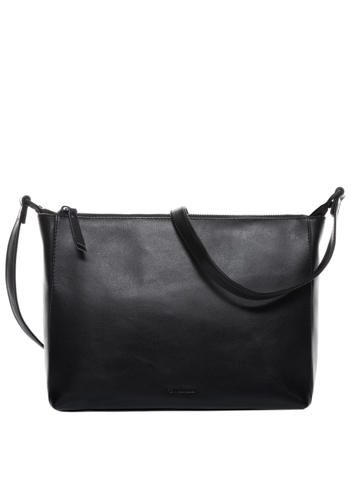 FEYNSINN Leder-Umhängetasche & Clutch echt Leder Schulter groß schwarz in schwarz günstig kaufen onesize