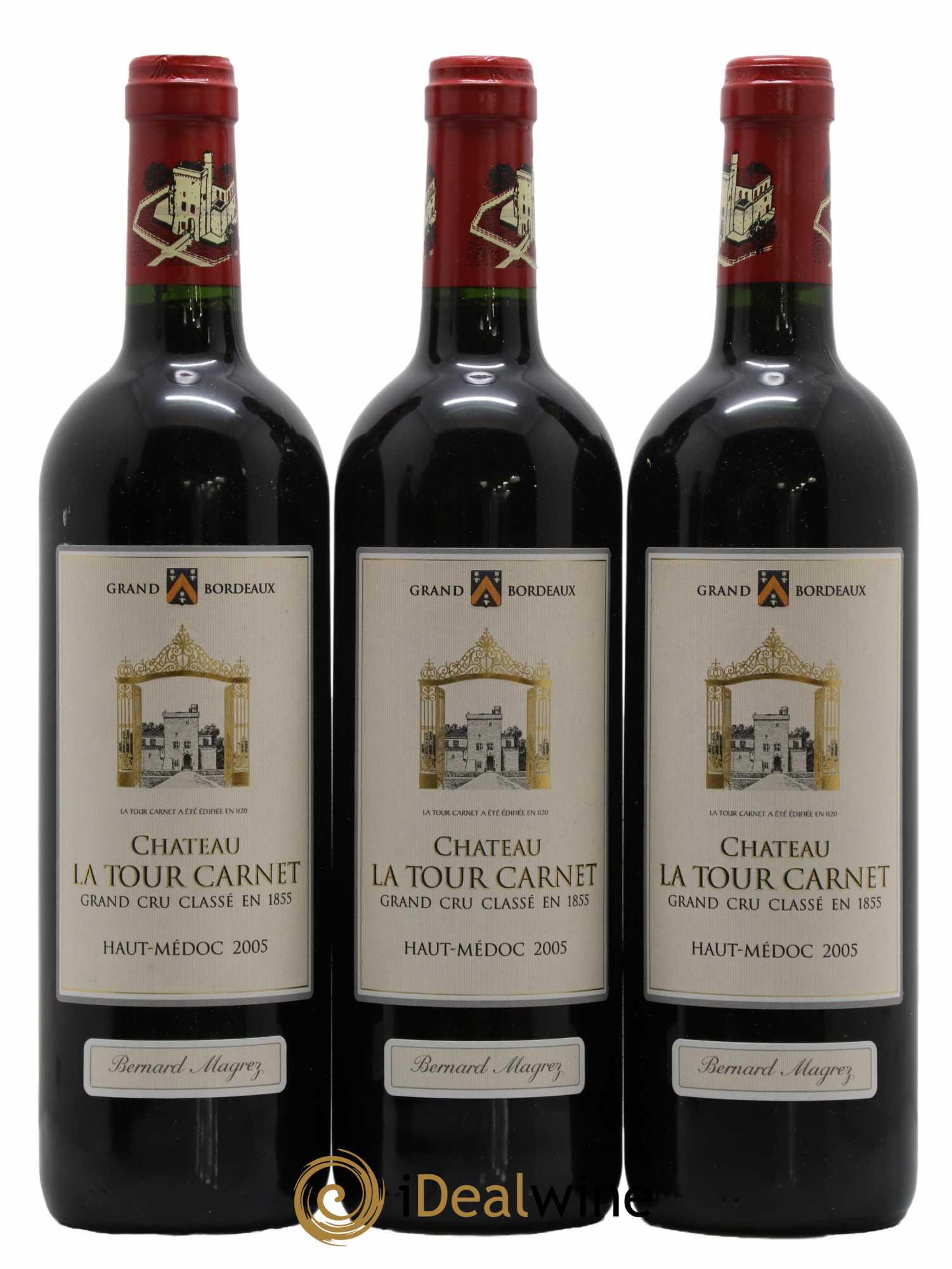 Château La Tour Carnet 4ème Grand Cru Classé  2005 - Lot de 6 Bouteilles