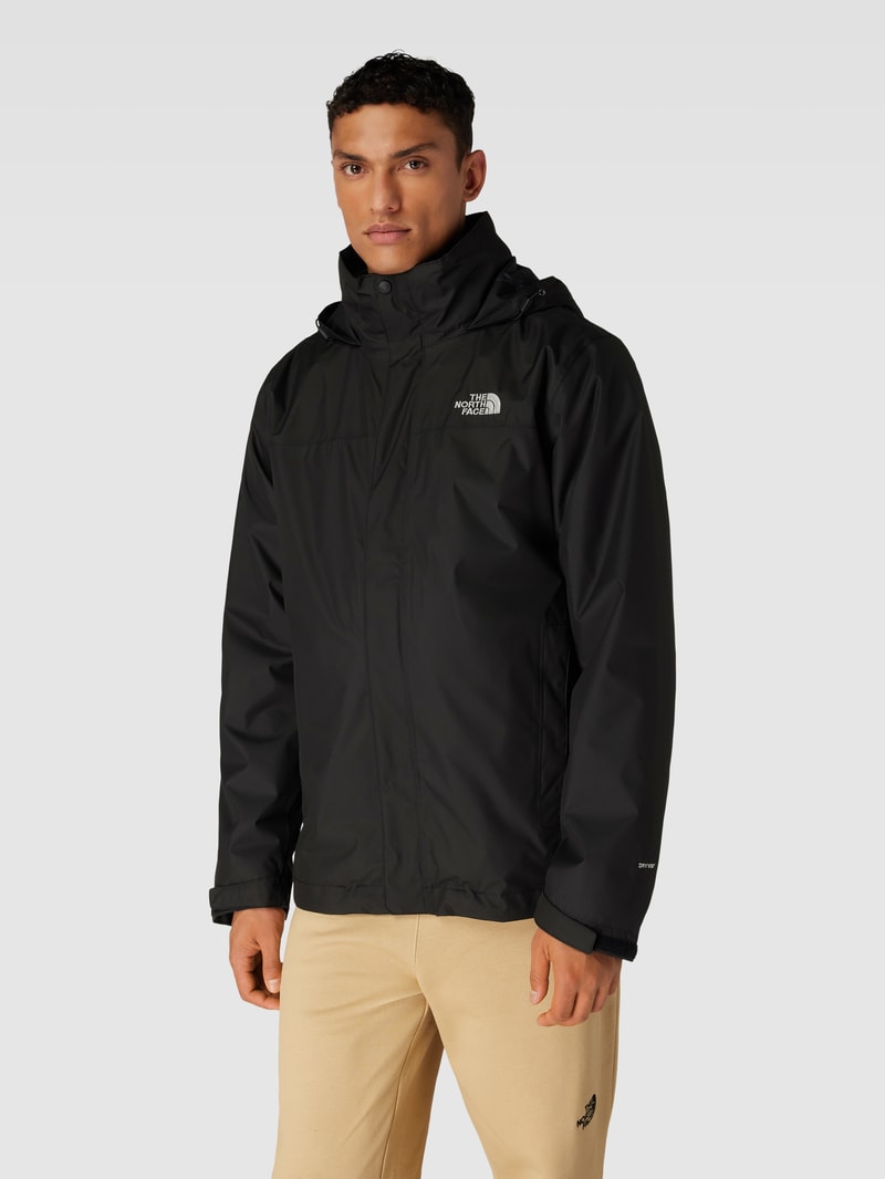 Jacke mit Kapuze Modell 'EVOLVE' in schwarz