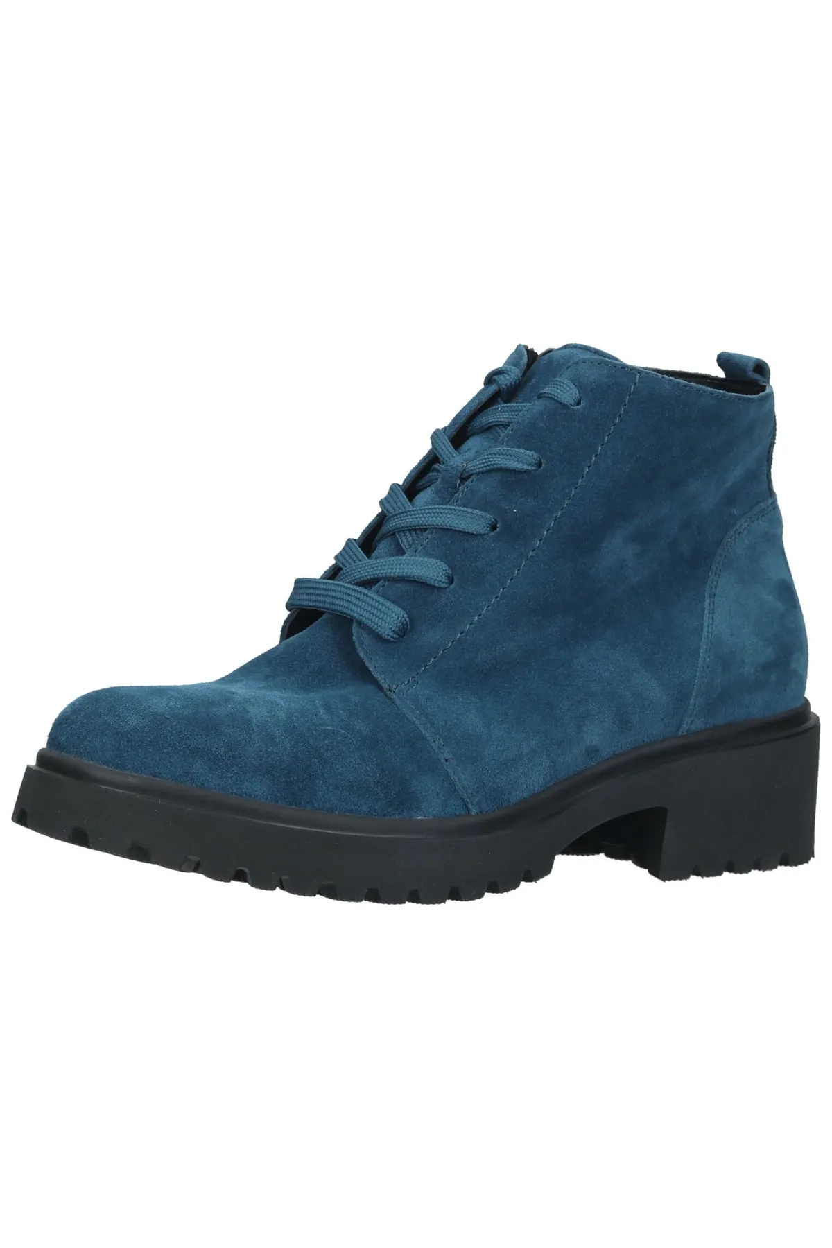 Waldläufer  Stiefelette - Blau - Blockabsatz
