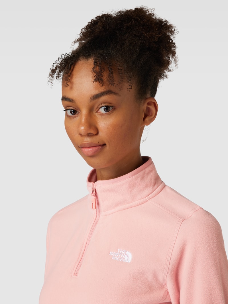 Sweatshirt mit Label-Stitching Modell 'DUSTY' in rosa