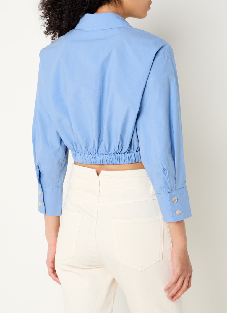 ba&sh April cropped blouse with elastic band