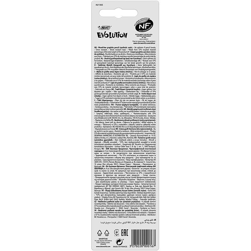 BIC Blyant 4-pk HB Økologisk, BIC