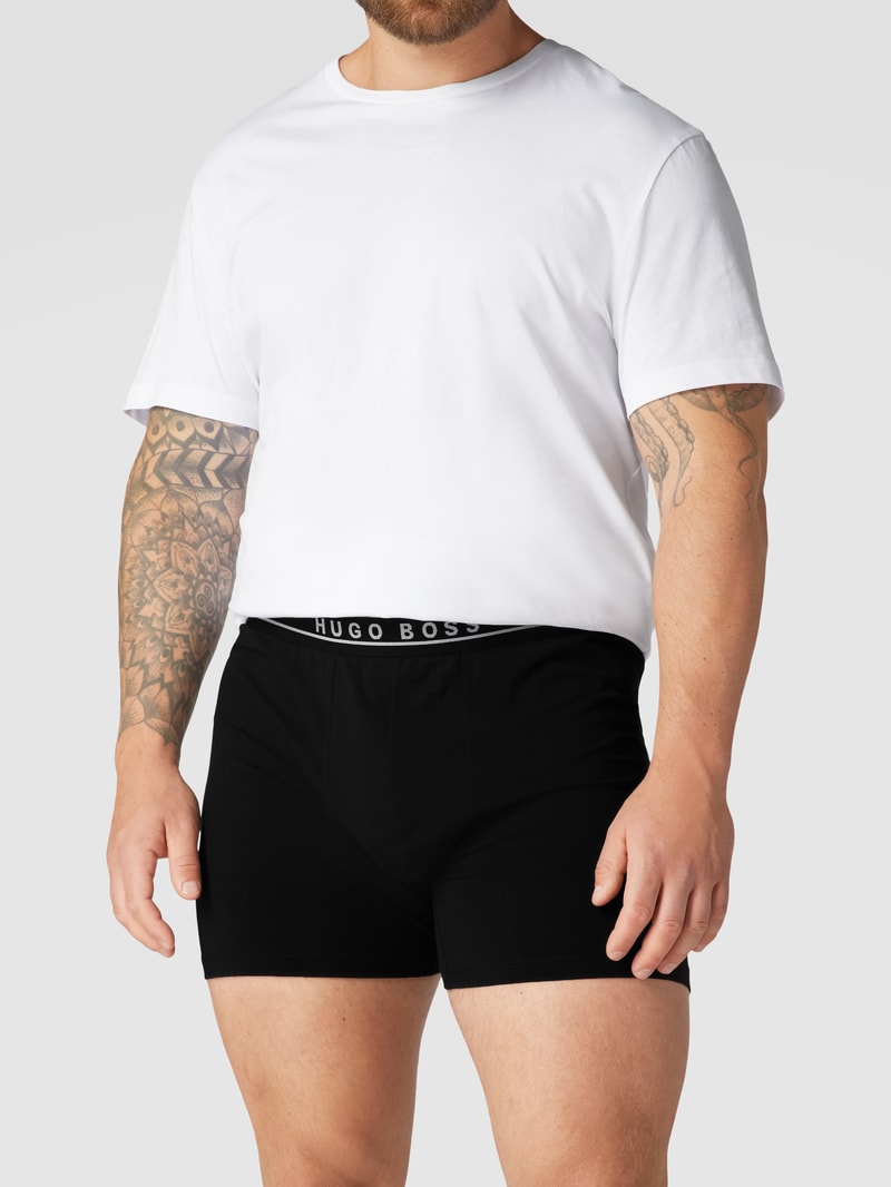 Trunks mit Logo-Bund im 3er-Pack in schwarz
