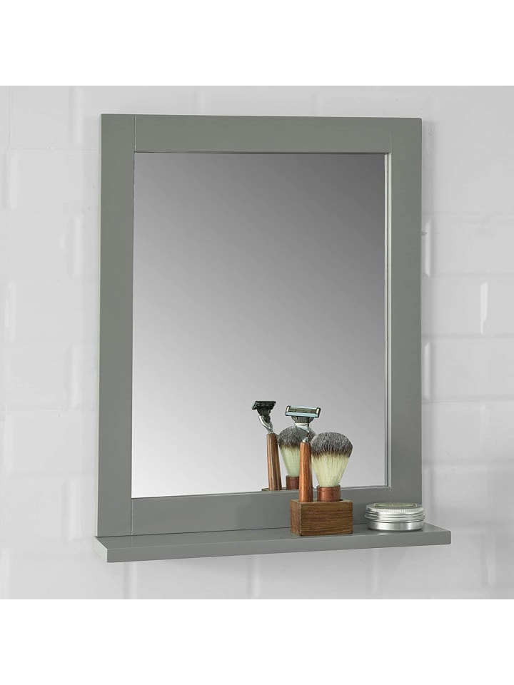 SoBuy Wandspiegel in Grau - (B)40 x (H)50 x (T)10cm günstig kaufen onesize