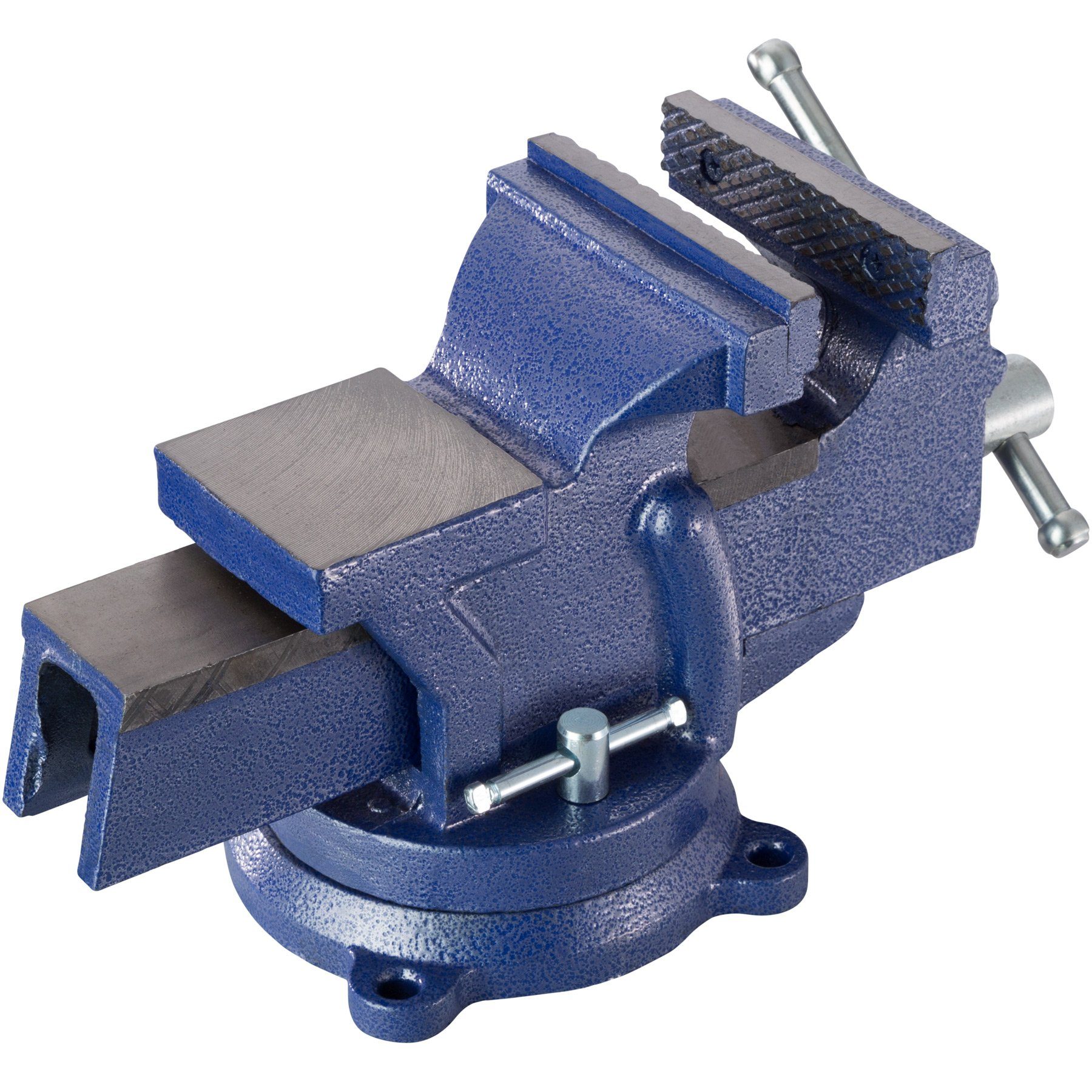 tectake Schraubstock Schraubstock 360° drehbar mit Amboss
