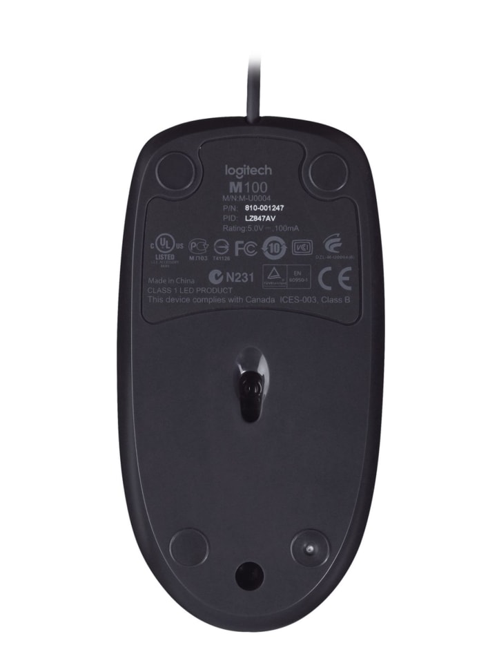 Logitech Logitech kabeglgebundene Maus M100 - Plug und Play USB-Maus in Schwarz günstig kaufen onesize