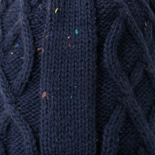 Navy Apple Juice Beanie - Navy Blue Fleece