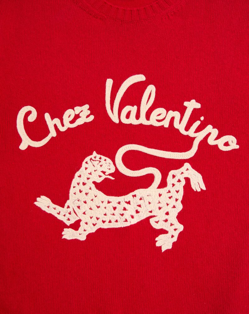 Suéter de lã Valentino com bordado na Valentino & Panther