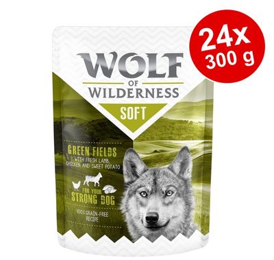 Sparpaket Wolf of Wilderness Adult 24 x 300 g - Pouch