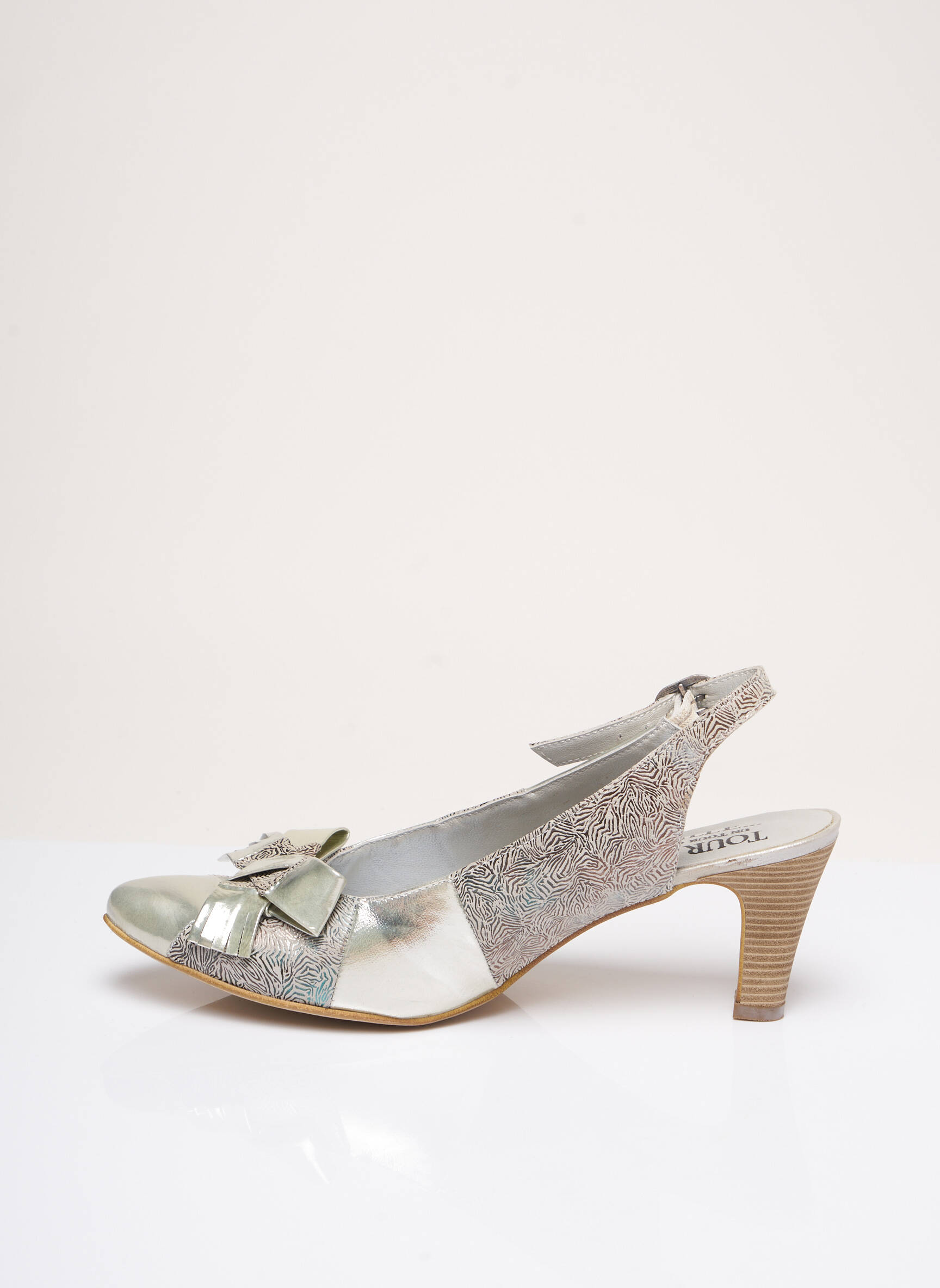 Un Tour En Ville Escarpins Femme couleur gris