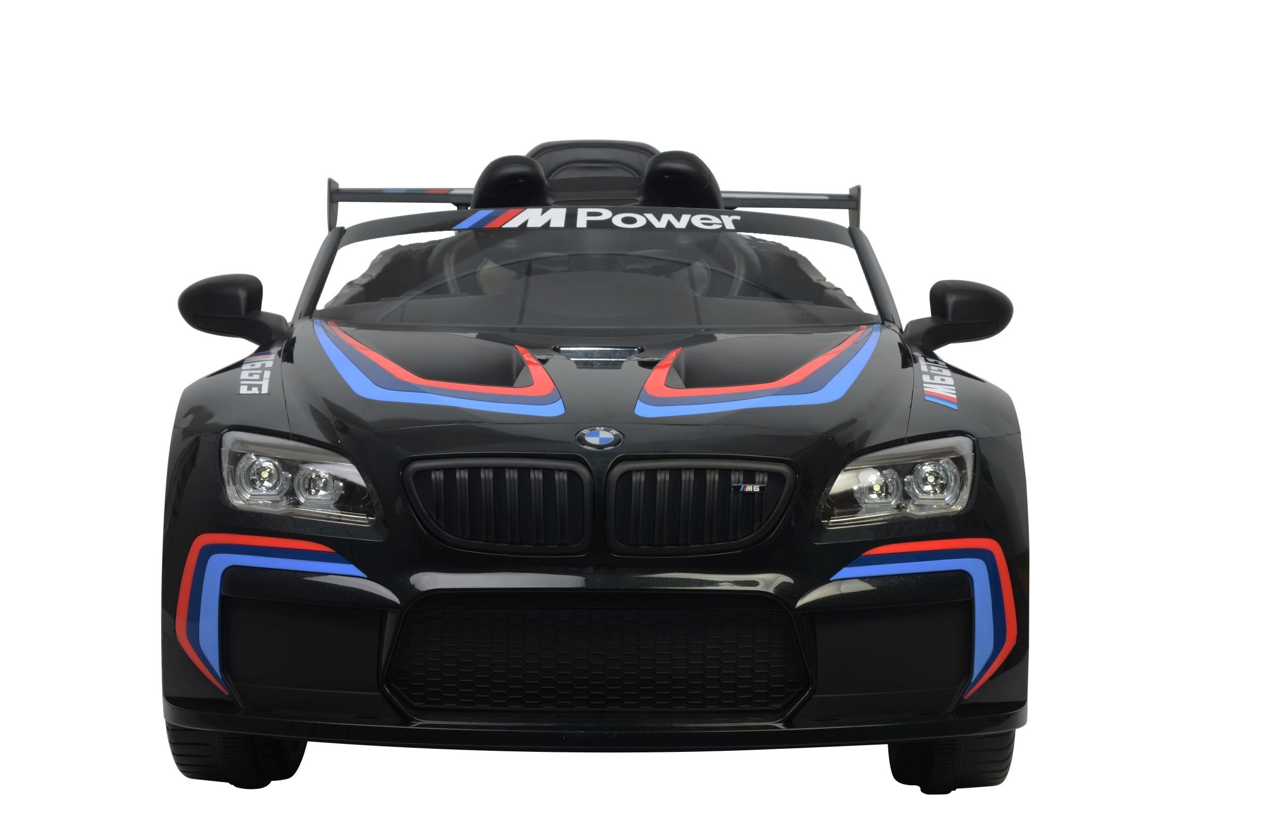 Toys Store Electric Children's Car Children's Electric Car BMW M6 Sport Gt3 Car Bluetooth Eva Leather Seat, Load Capacity 35 kg, AUX/USB Port, MP3 Horn and Engine Sound on the Steering Wheel, Remote Control