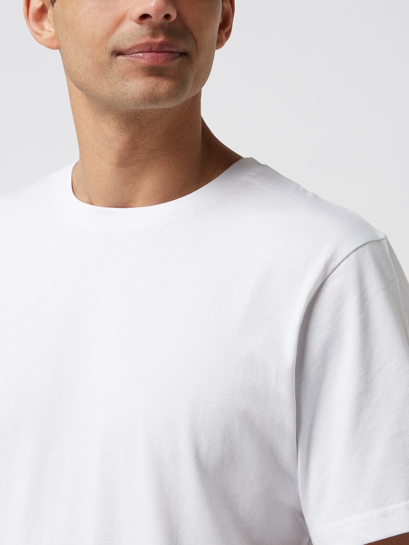 T-Shirt im 3er-Pack in mittelgrau meliert