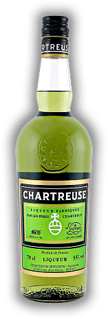 Chartreuse grün 55% Chartreuse grün 55% Der Kräuterlikör, der bis heute von den Kartäusermönchen der großen Kartause - La Grande Chartreuse - hergestellt wird. 0,7	 Liter - Vol 55%