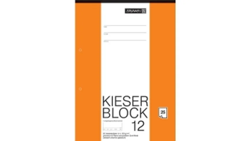 BRUNNEN Kieser-Zeichenblock A4 25 Blatt blanko