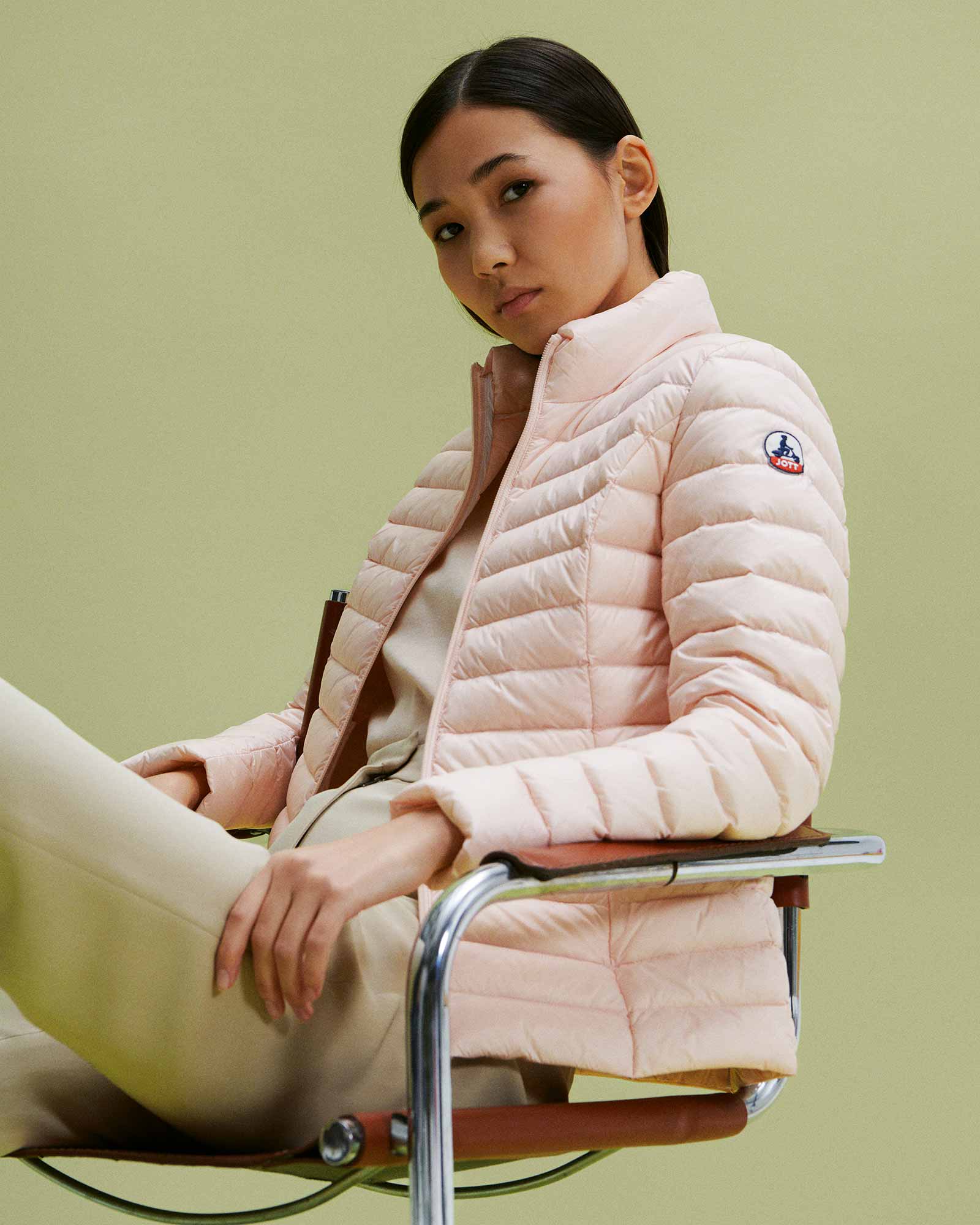 Doudoune légère Rose pale Cha