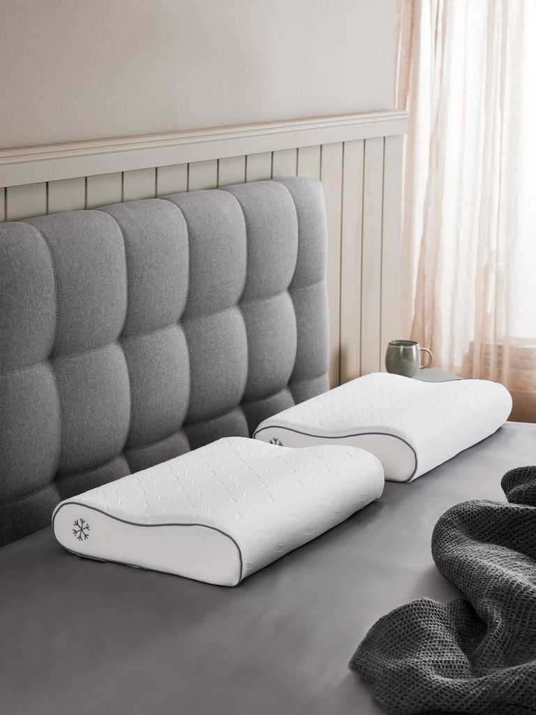 Almofada de contorno de espuma viscoelástica dourada HAMMAREN 40x60x11/9 WELLPUR HAMMAREN