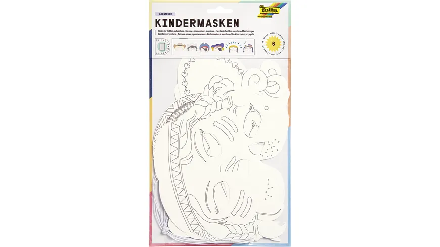 folia Kindermasken weiß