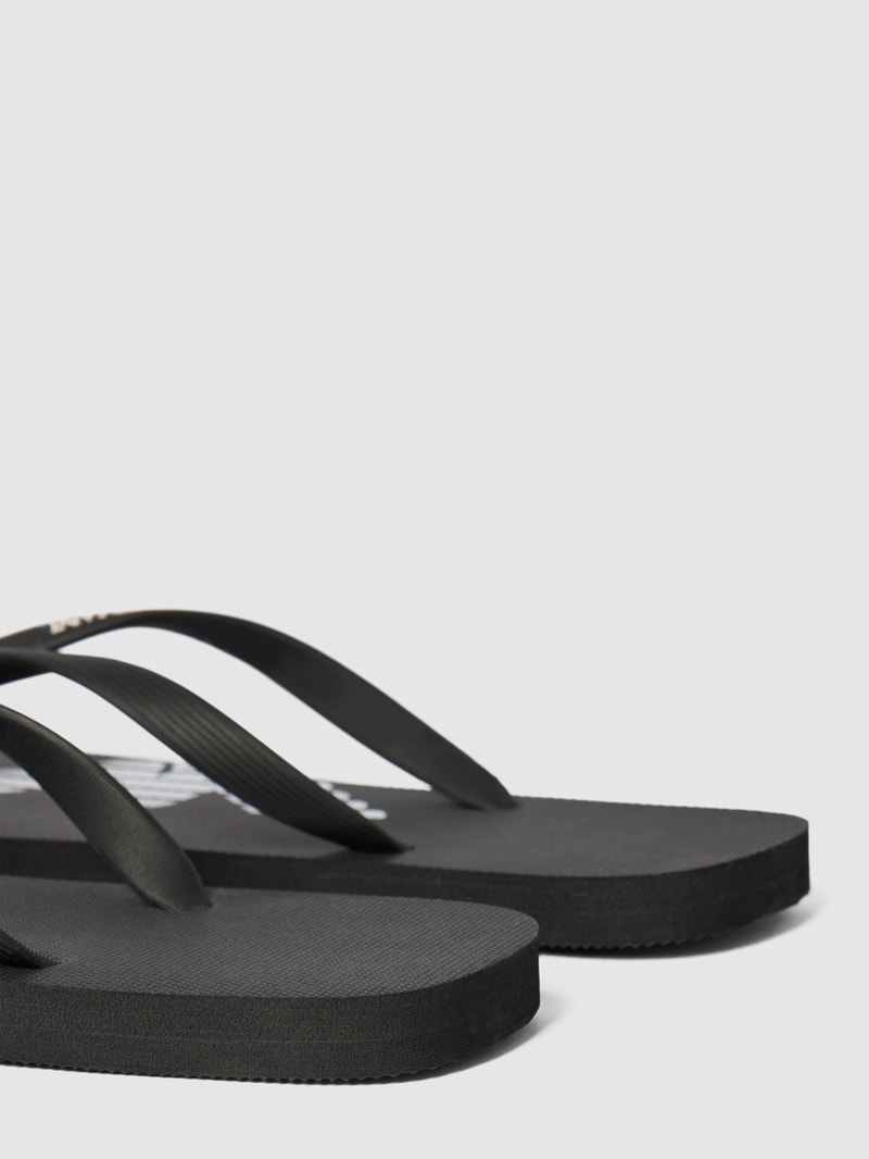 Zehentrenner mit Label-Details Modell 'Basic' in schwarz