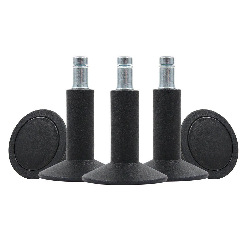 hjh OFFICE Stuhlrolle Stuhlgleiter 5x STAND 11mm/65mm Metall, Kunststoff, (Bürostuhlgleiter)
