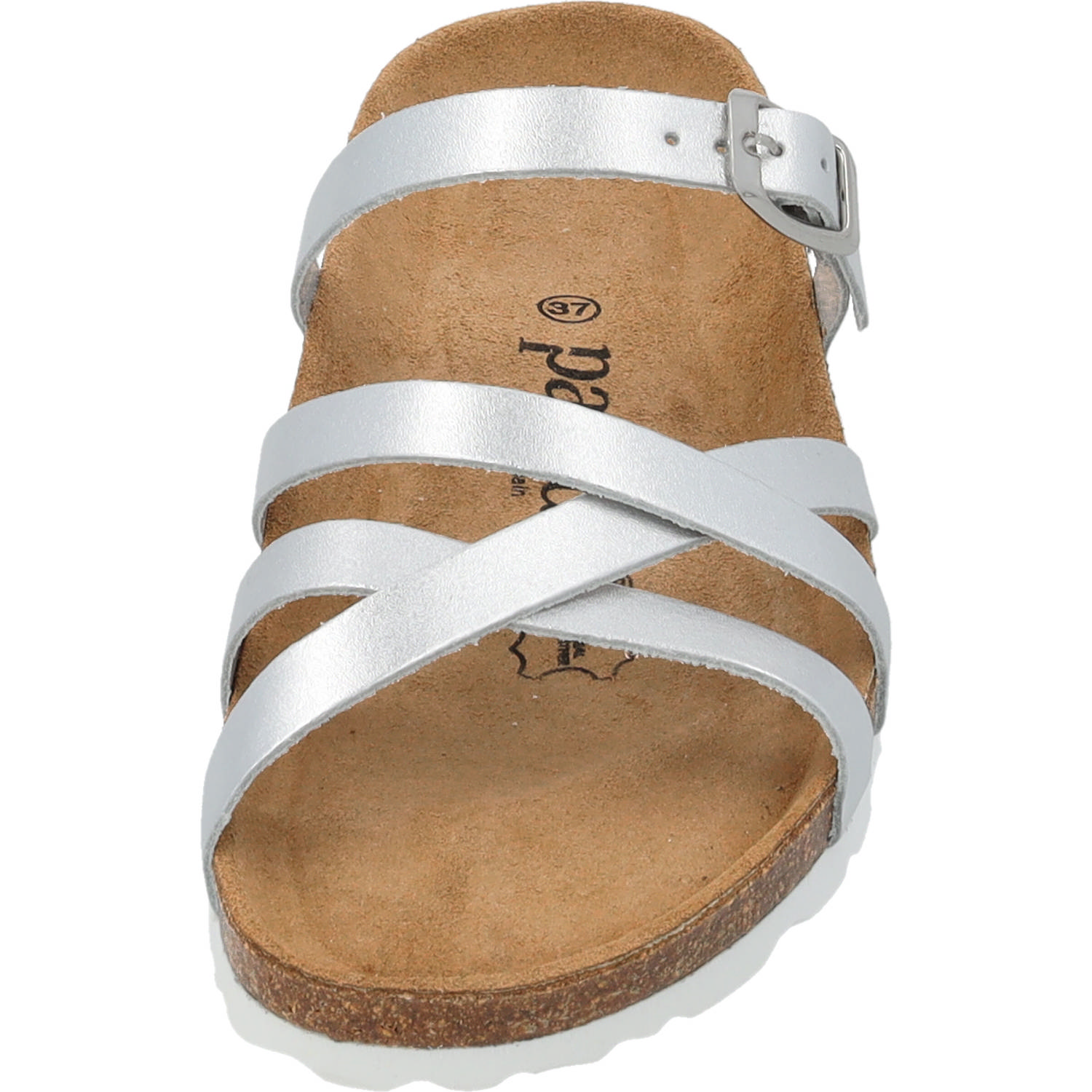 Palado Cruisi Premium Leather, Pantoletten, Damen, Silber Metallic