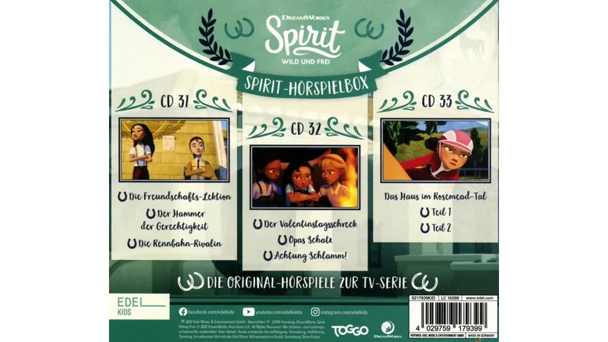 Hörspiel-Box-Folge 31-33 Spirit